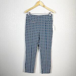 Maeve by Anthropologie NWT‎ Printed Tailored Legging Ankle Pants in Blue Size S